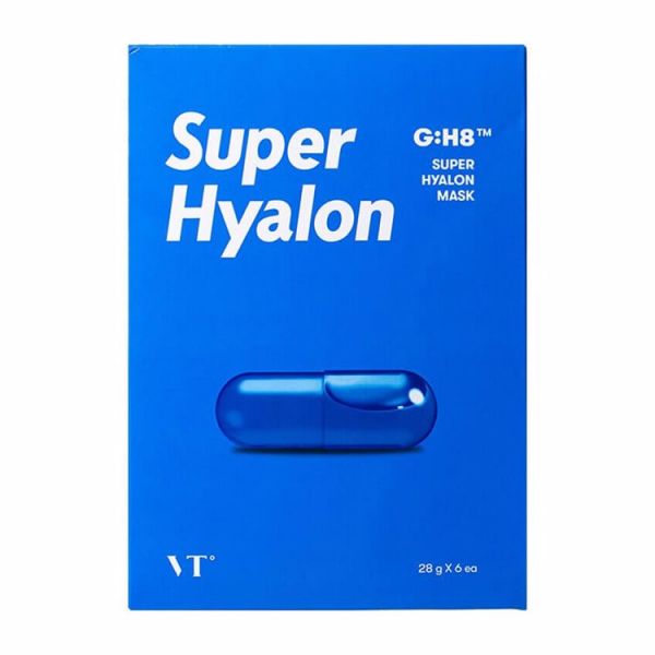 Увлажняющая тканевая маска с гиалуроновой кислотой (28гр*6шт) VT COSMETICS SUPER HYALON MASK