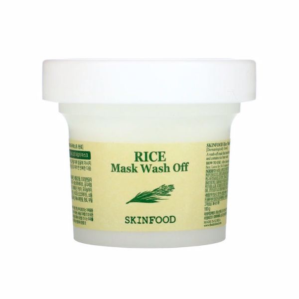 Маска для лица с рисовым смывом (100мл) SKINFOOD RICE WASH-OFF FACE MASK (100ml)