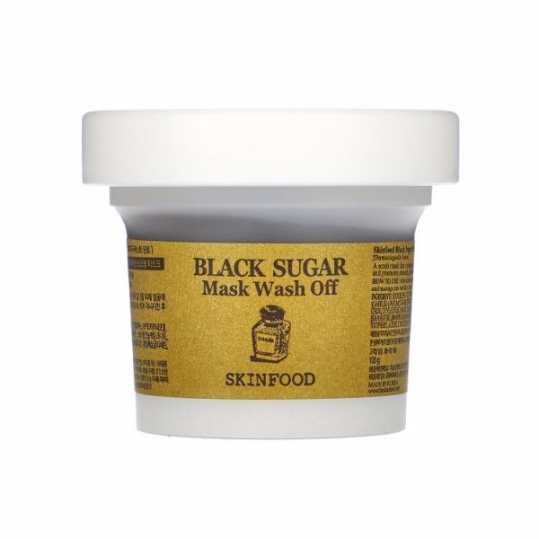 Маска-эксфолиант с черным сахаром (100мл) SKINFOOD BLACK SUGAR MASK WASH OFF (100ml)