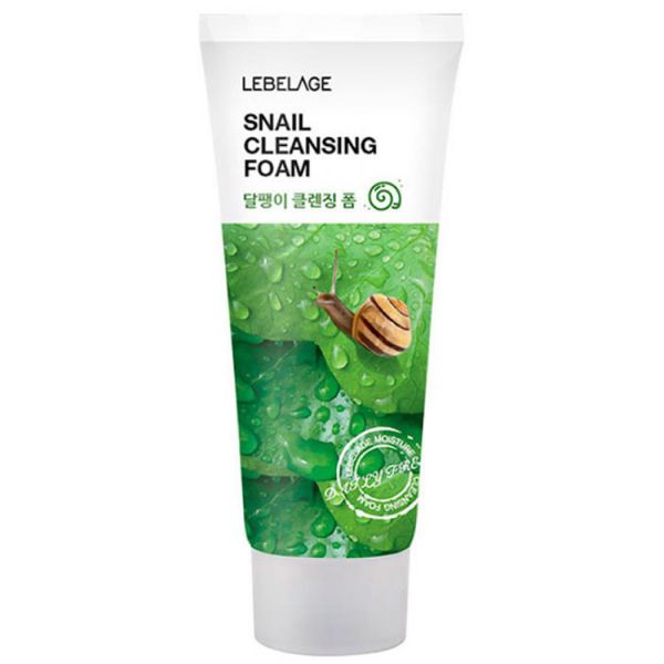 Пенка для умывания с муцином улитки (100мл) LEBELAGE CLEANSING FOAM SNAIL (100ml)