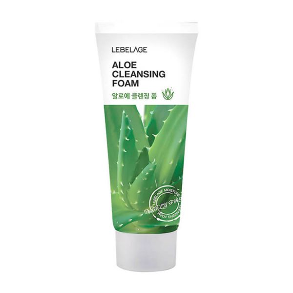 Пенка для умывания с экстрактом алоэ (100мл) LEBELAGE CLEANSING FOAM ALOE (100ml)
