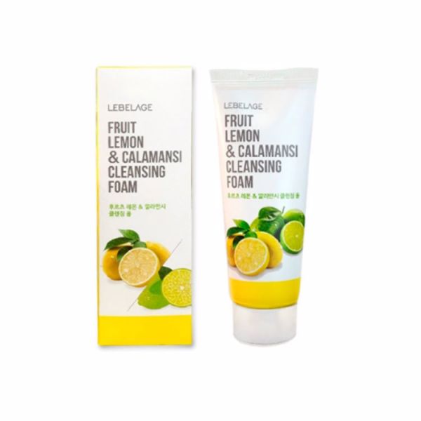 Пенка для умывания с фруктами, лимоном и каламансиLEBELAGE FRUIT LEMON & CALAMANSI CLEANSING FOAM 100ml