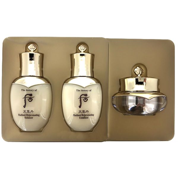 Набор антивозрастных восстанавливающих миниатюр THE HISTORY OF WHOO CHEONGIDON RADIANT 3PCS GIFT SET (25ml+25ml+10ml)