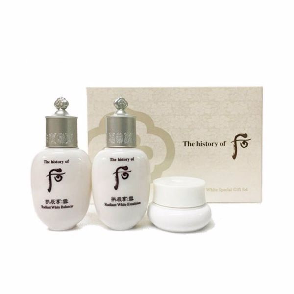 Подарочный набор осветляющих миниатюр THE HISTORY OF WHOO RADIANT WHITE 3PCS SPECIAL GIFT KIT (20ml + 20ml + 4ml)