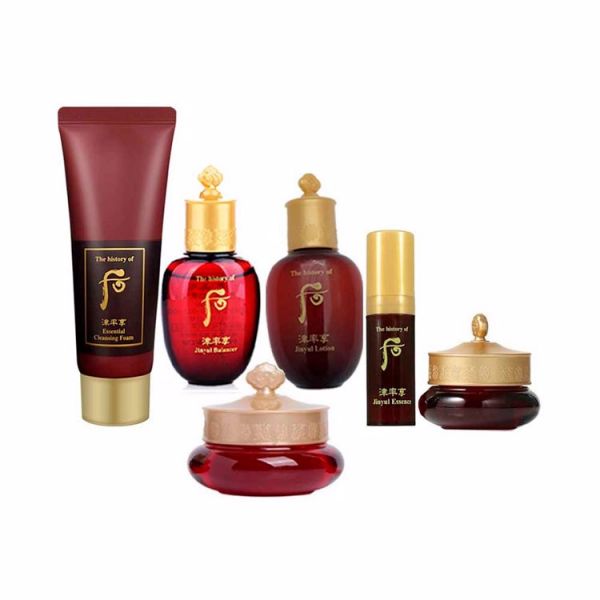Мини Набор антивозрастной косметики по уходу за кожей THE HISTORY OF WHOO JINYULHYANG 6 PCS SPECIAL GIFT SET (20ml + 20ml + 5ml + 4ml + 10ml + 40ml)