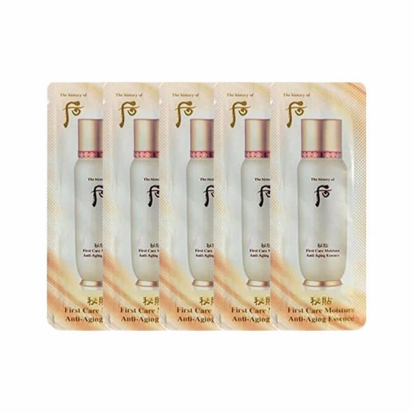 Ультра увлажняющая эссенция для лица (5шт) THE HISTORY OF WHOO FIRST CARE MOISTURE ANTI-AGING ESSENCE SAMPLE (5ea)